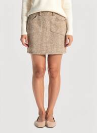 Jupe courte poches beige STREET ONE femme