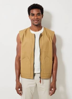 Gilet sans manche poches vert IRON AND RESIN homme