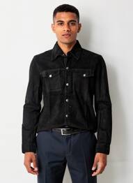 Chemise manches longues poches noir IRON AND RESIN homme