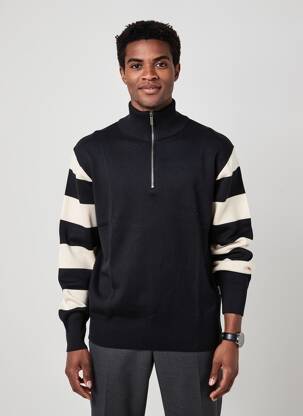 Pull stretch manches longues noir IRON AND RESIN homme
