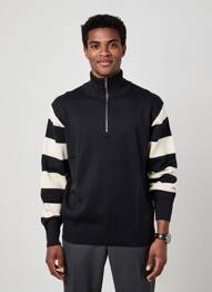 Pull stretch manches longues noir IRON AND RESIN homme