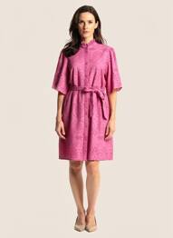 Robe mi-longue manches courtes manches courtes rose JULIE GUERLANDE femme