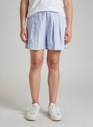 Short taille normale taille normale bleu C'EST BEAU LA VIE femme