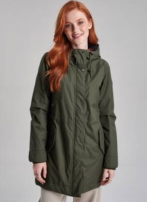 Parka manches longues a capuche vert RAGWEAR femme
