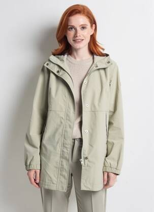 Imperméable manches longues a capuche vert RAGWEAR femme