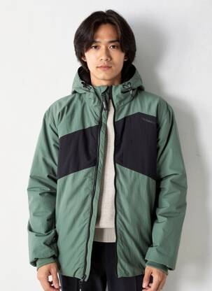 Doudoune poches a capuche vert RAGWEAR homme