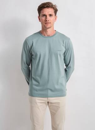 T-shirt coupe cintrée manches longues bleu RAGWEAR homme