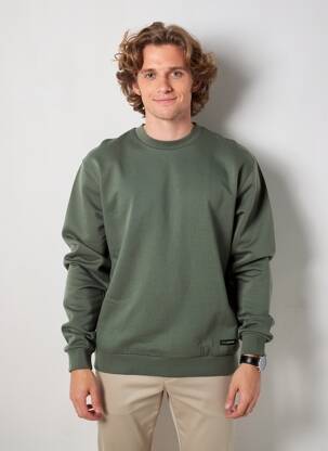 Sweat-shirt stretch manches longues vert RAGWEAR homme