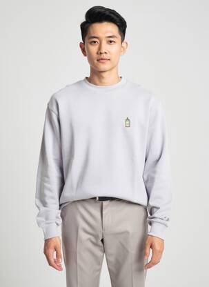 Sweat-shirt stretch manches longues gris RAGWEAR homme