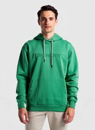 Sweat-shirt à capuche tissage jersey manches longues vert RAGWEAR homme