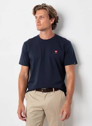 T-shirt coupe cintrée manches courtes bleu RAGWEAR homme