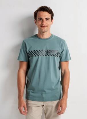 T-shirt coupe cintrée manches courtes vert RAGWEAR homme