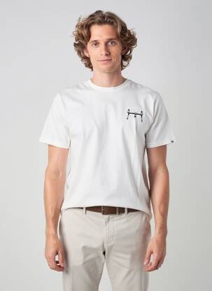 T-shirt coupe cintrée manches courtes blanc RAGWEAR homme