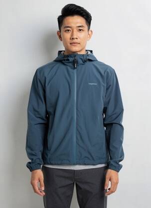 Coupe-vent poches a capuche bleu RAGWEAR homme
