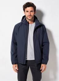 Veste casual finition intérieure fourrure synthétique bleu DAYTONA homme