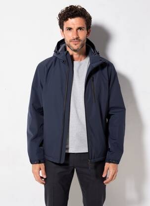 Veste casual finition intérieure fourrure synthétique bleu DAYTONA homme