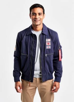 Blouson poches bleu DAYTONA homme