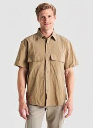 Chemise manches courtes poches beige DAYTONA homme