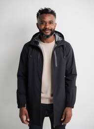 Imperméable poches a capuche noir DAYTONA homme