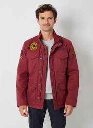 Parka manches longues sans capuche rouge DAYTONA homme