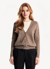 Gilet manches longues stretch marron STREET ONE femme