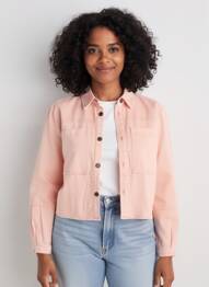 Veste casual coupe droite rose C'EST BEAU LA VIE femme