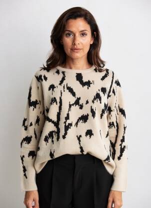 Pull stretch manches longues beige STREET ONE femme