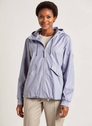 Coupe-vent manches longues a capuche violet CECIL femme