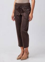 Pantalon 7/8 stretch taille normale marron STREET ONE femme