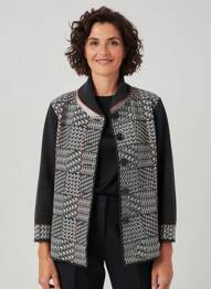 Gilet manches longues stretch noir GUY DUBOUIS femme