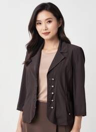 Blazer poches marron FRED SABATIER femme