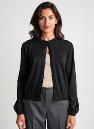 Gilet manches longues stretch noir CREAM femme