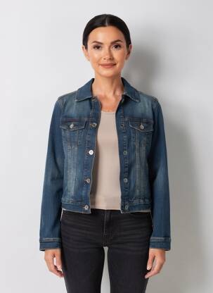 Veste casual poches bleu CREAM femme