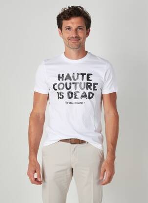 T-shirt coupe cintrée manches courtes blanc THE NEW DESIGNERS ! homme
