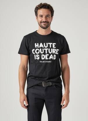 T-shirt coupe cintrée manches courtes noir THE NEW DESIGNERS ! homme