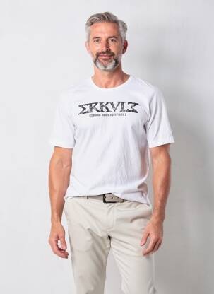 T-shirt stretch manches courtes blanc ERKULE homme