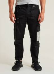 Pantalon cargo tissage popeline taille normale noir PROJECT X PARIS homme