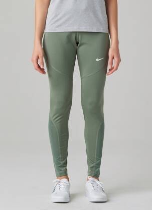 Legging tissage jersey taille normale vert NIKE femme