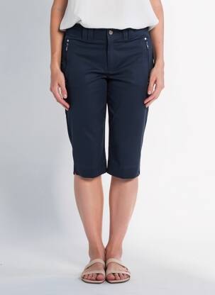 Corsaire tissage popeline taille normale bleu LUHTA femme