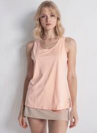 Débardeur sport multisport sans manche orange RUKKA femme