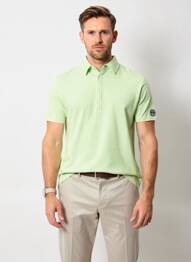 Polo stretch manches courtes vert EUROPANN homme