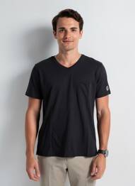 T-shirt coupe cintrée manches courtes noir EUROPANN homme