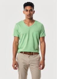 T-shirt coupe cintrée manches courtes vert EUROPANN homme