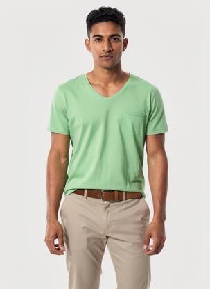 T-shirt coupe cintrée manches courtes vert EUROPANN homme