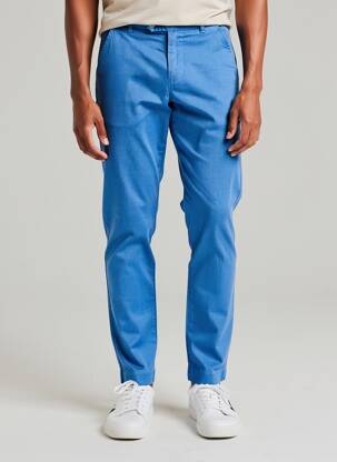 Pantalon chino poches taille normale bleu EUROPANN homme