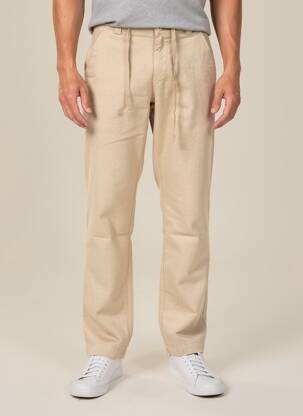 Pantalon chino poches taille normale beige EUROPANN homme