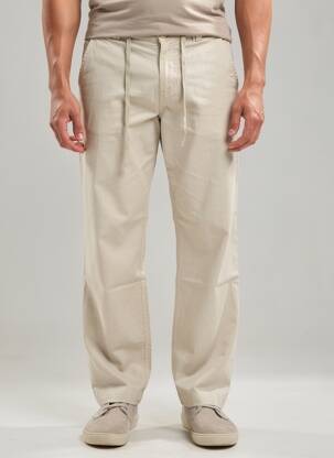 Pantalon chino poches taille normale gris EUROPANN homme
