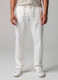 Pantalon chino poches taille normale blanc EUROPANN homme