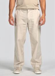 Pantalon droit taille normale taille normale beige EUROPANN homme