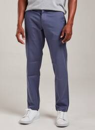 Pantalon chino poches taille normale bleu fonce EUROPANN homme